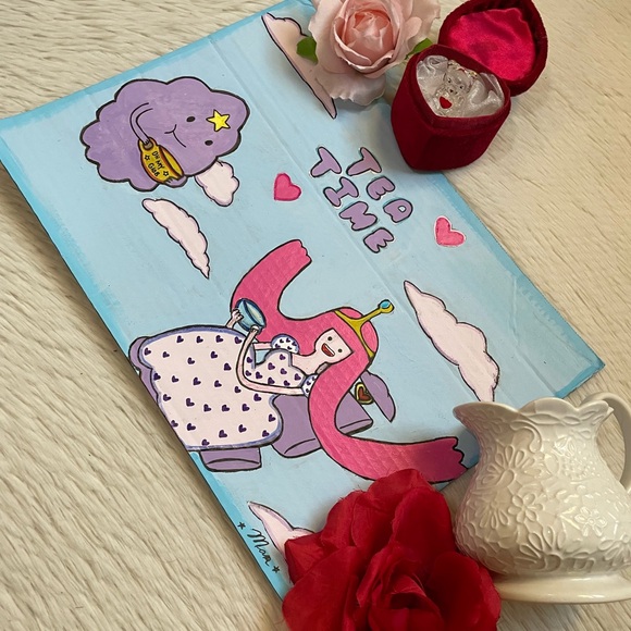 Adventure time Princess bubblegum & lumpy space princess tea time art piece - Picture 13 of 16